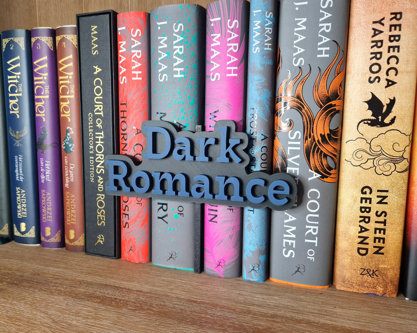 Bookshelf Peekout Sign - Dark Romance