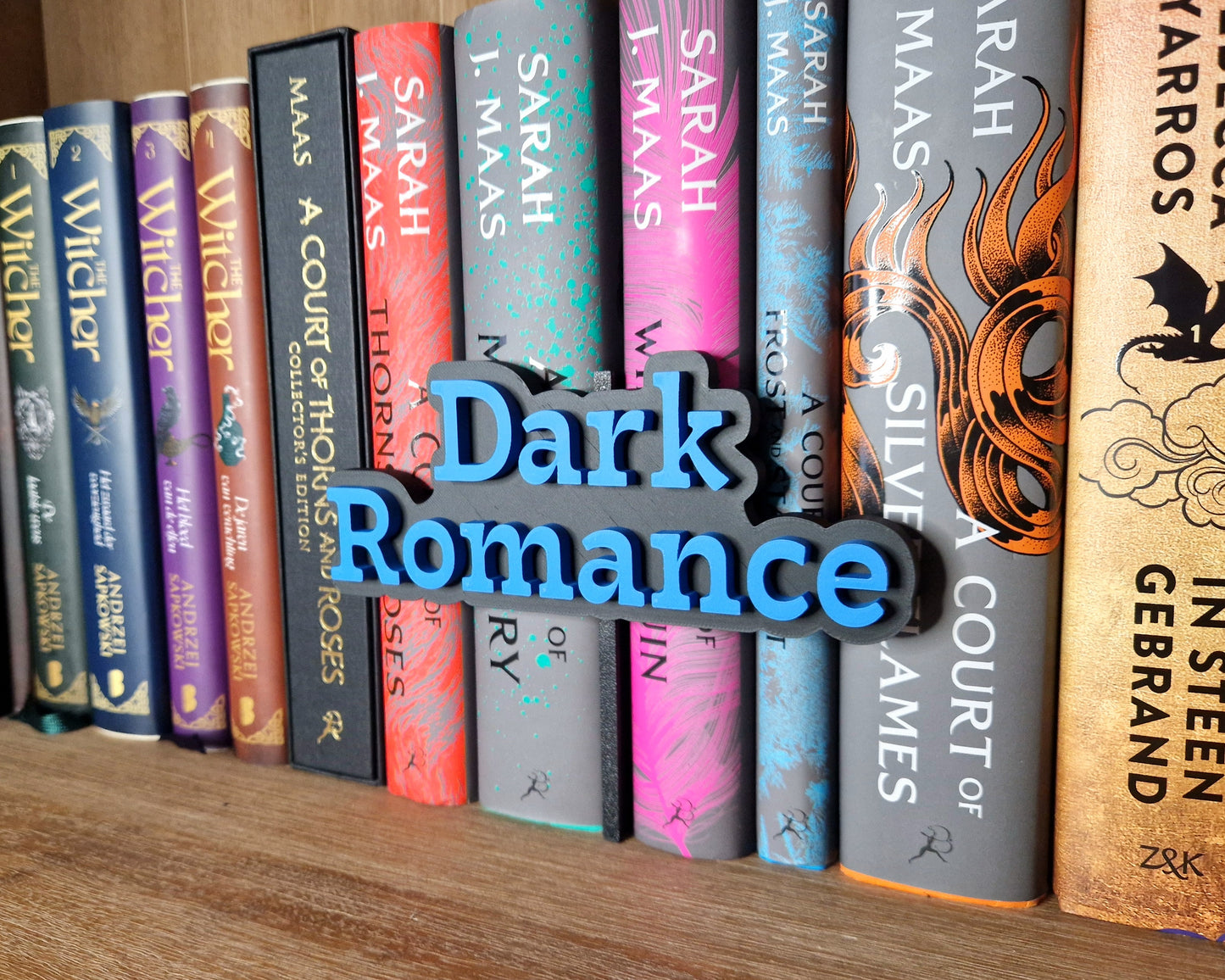 Bookshelf Peekout Sign - Dark Romance