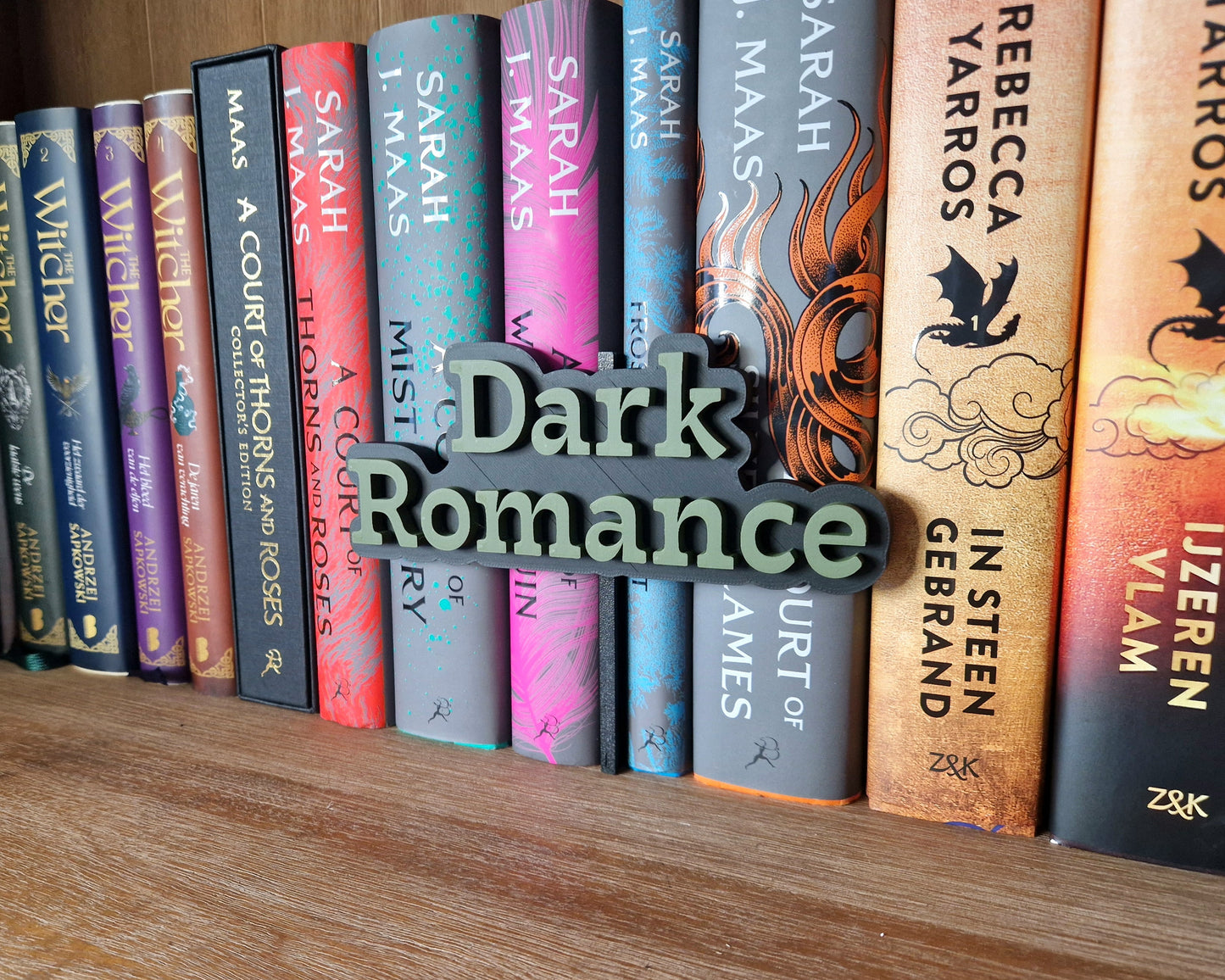 Bookshelf Peekout Sign - Dark Romance