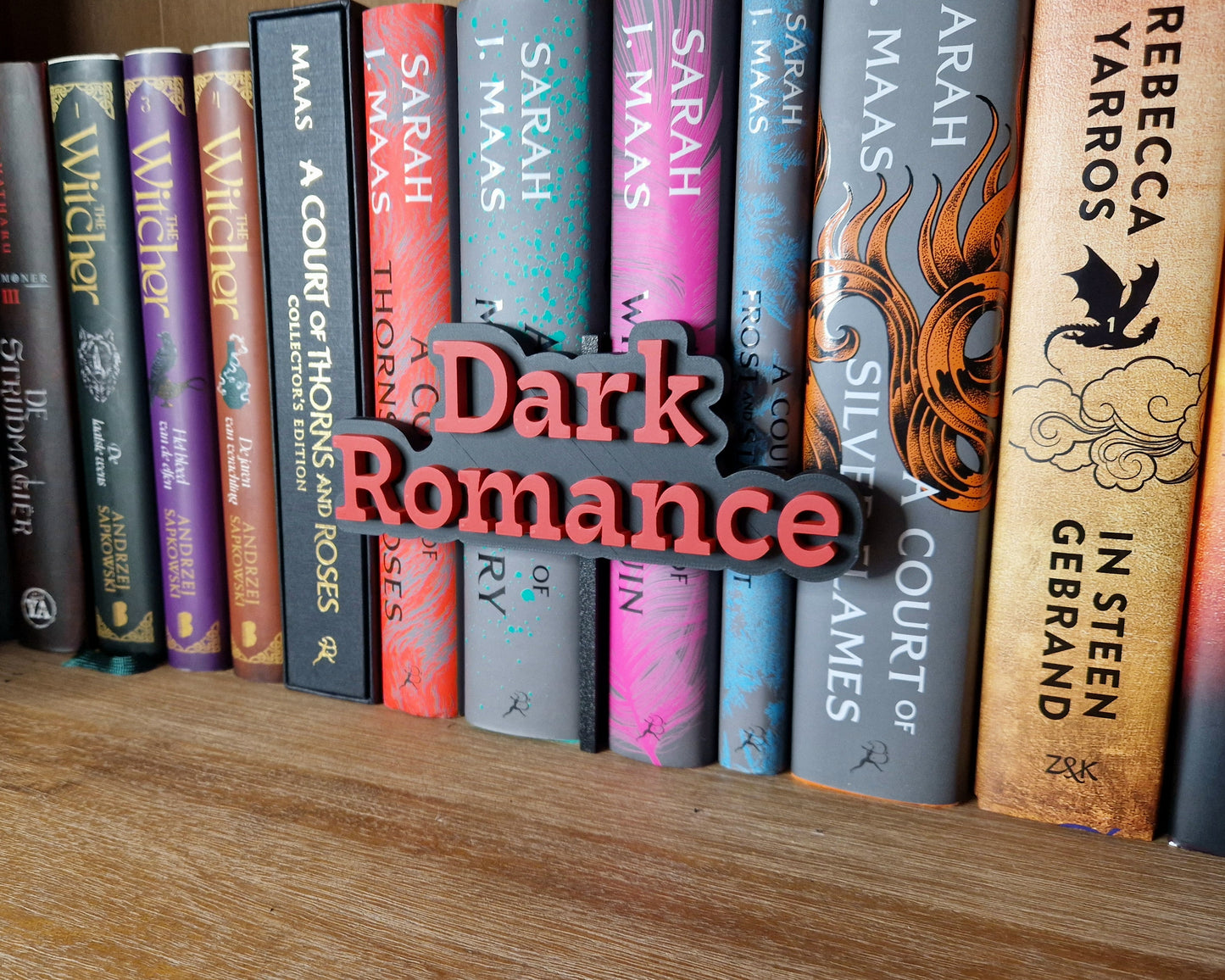 Bookshelf Peekout Sign - Dark Romance