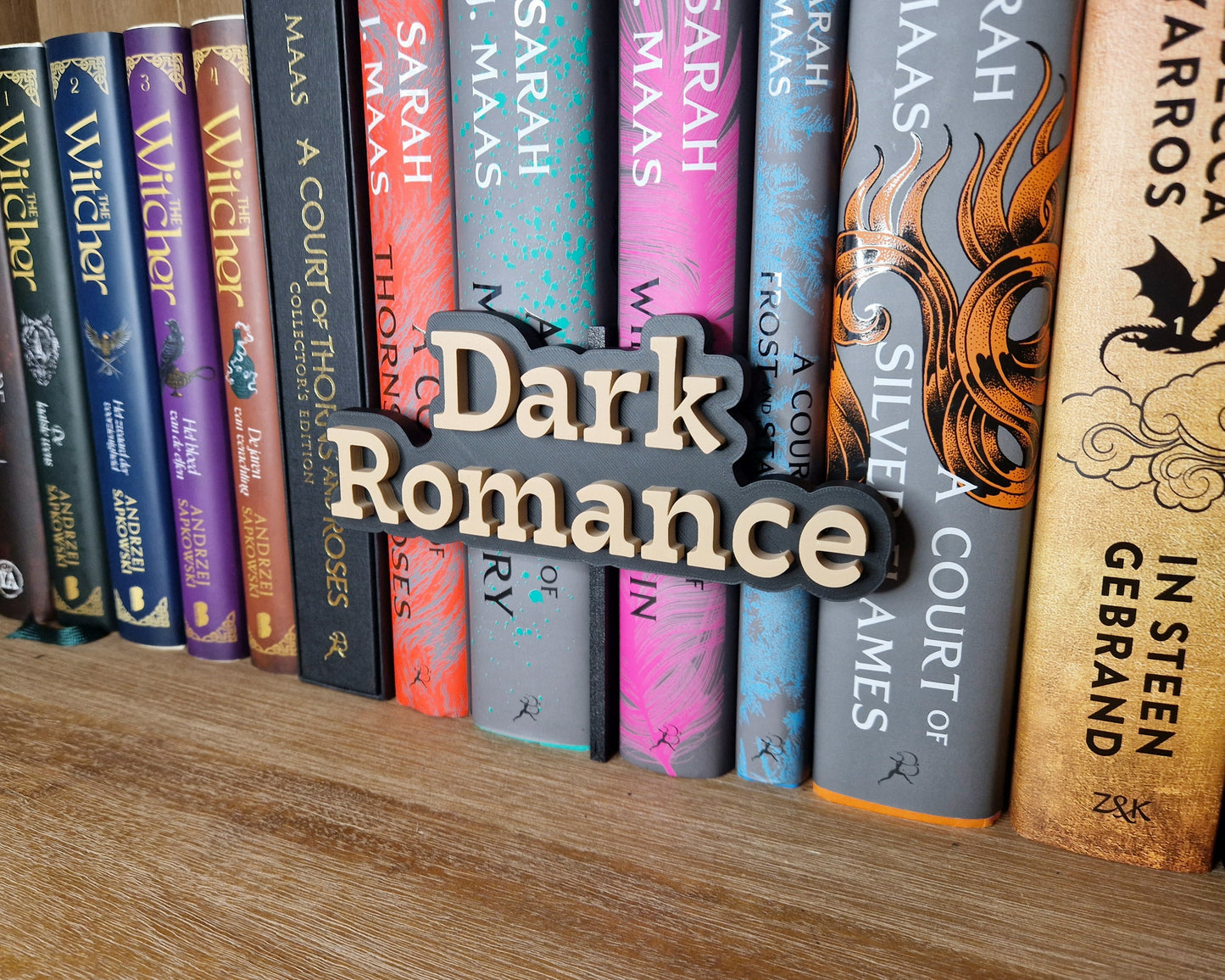 Bookshelf Peekout Sign - Dark Romance