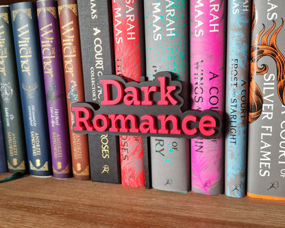 Bookshelf Peekout Sign - Dark Romance