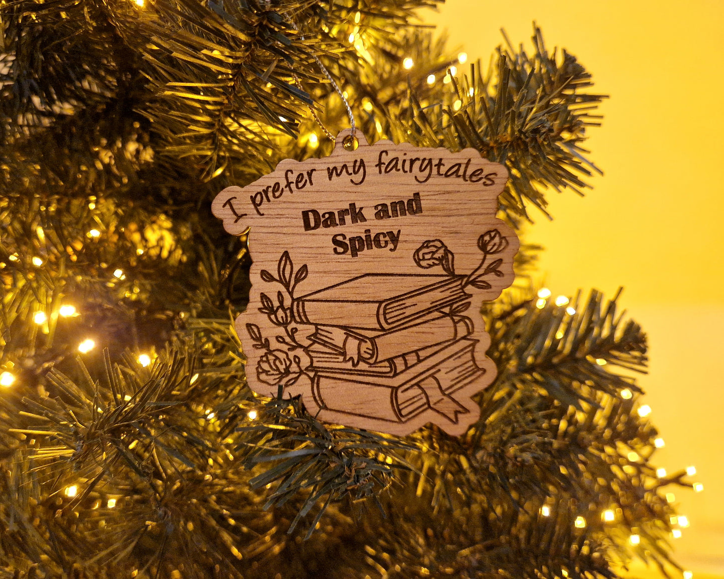 Bookish Ornament - Dark and Spicy Fairytales