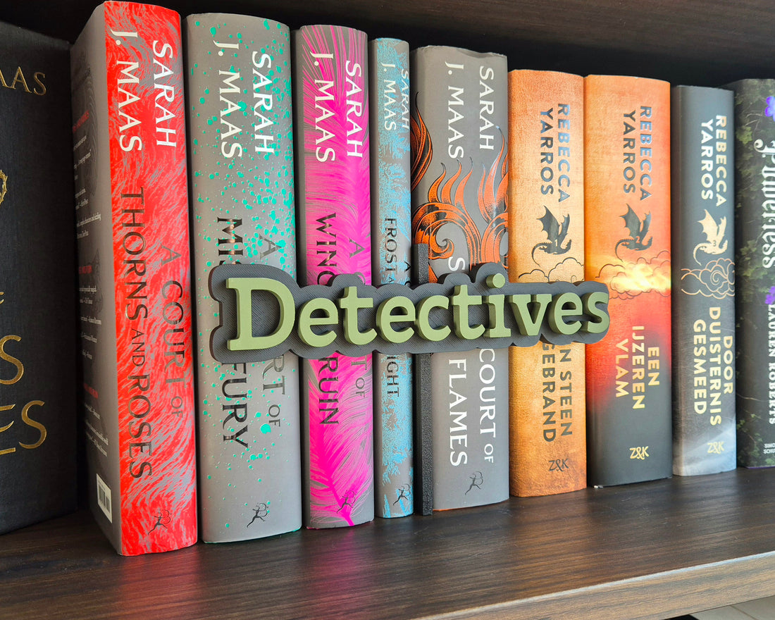 Bookshelf Peekout Sign - Detectives