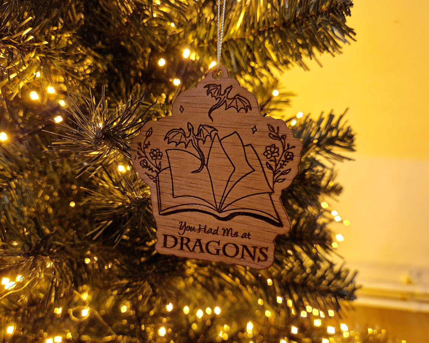 Bookish Ornament - "You had me at Dragons"