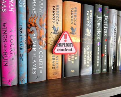 Bookshelf Peekout Sign - Explicit Content