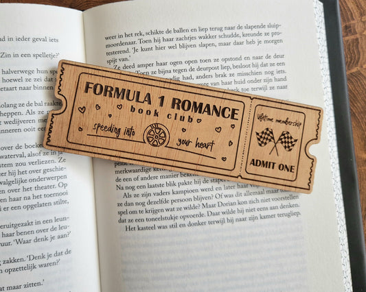 Genre Boekenlegger - Formule 1 Romance