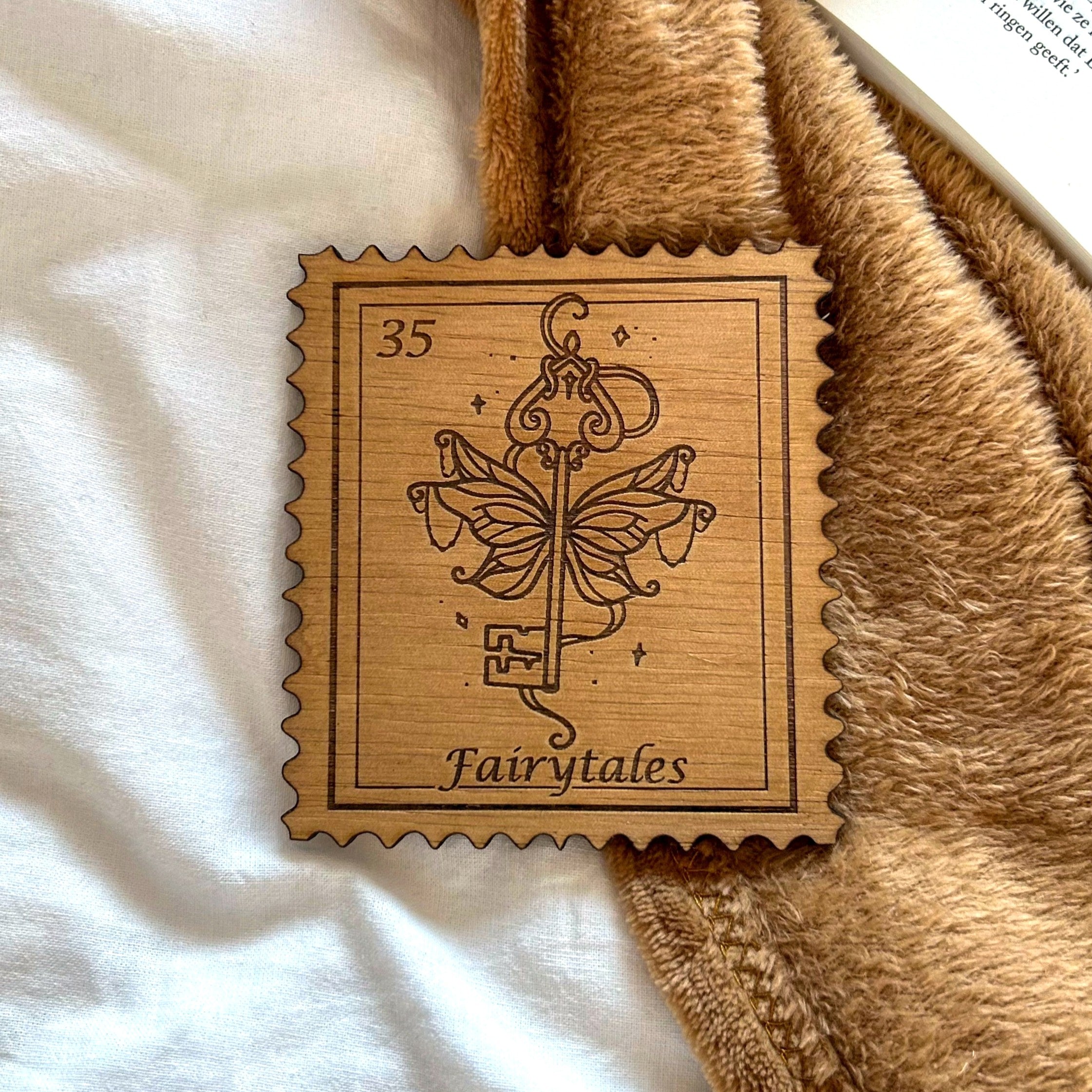 Bookish Postzegel Onderzetter - Fairytales