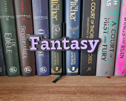 Bookshelf Peekout Sign - Fantasy