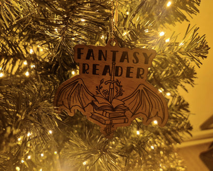 Bookish Ornament - Fantasy Reader