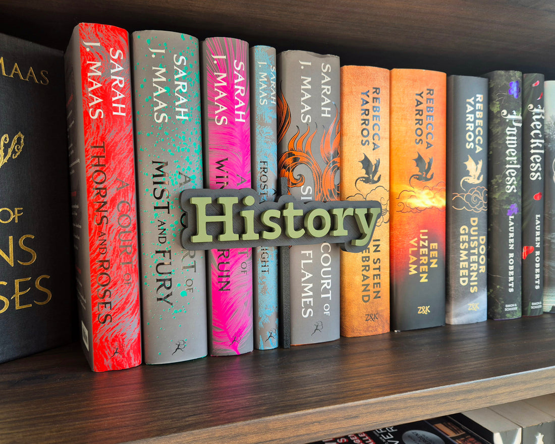 Bookshelf Peekout Sign - History