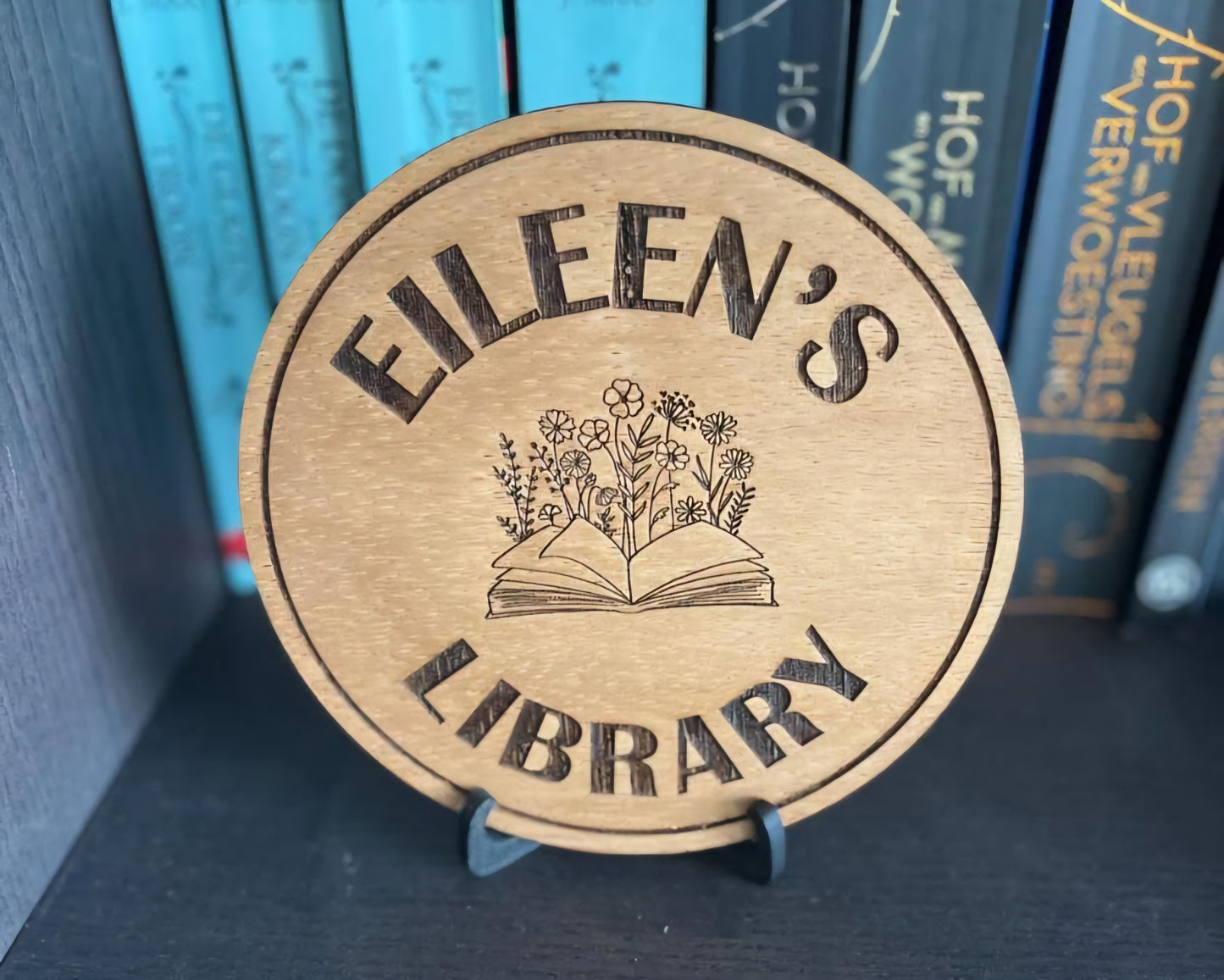 Personalizable Library Sign