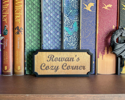 Houten Peekout Bordje - Cozy Corner