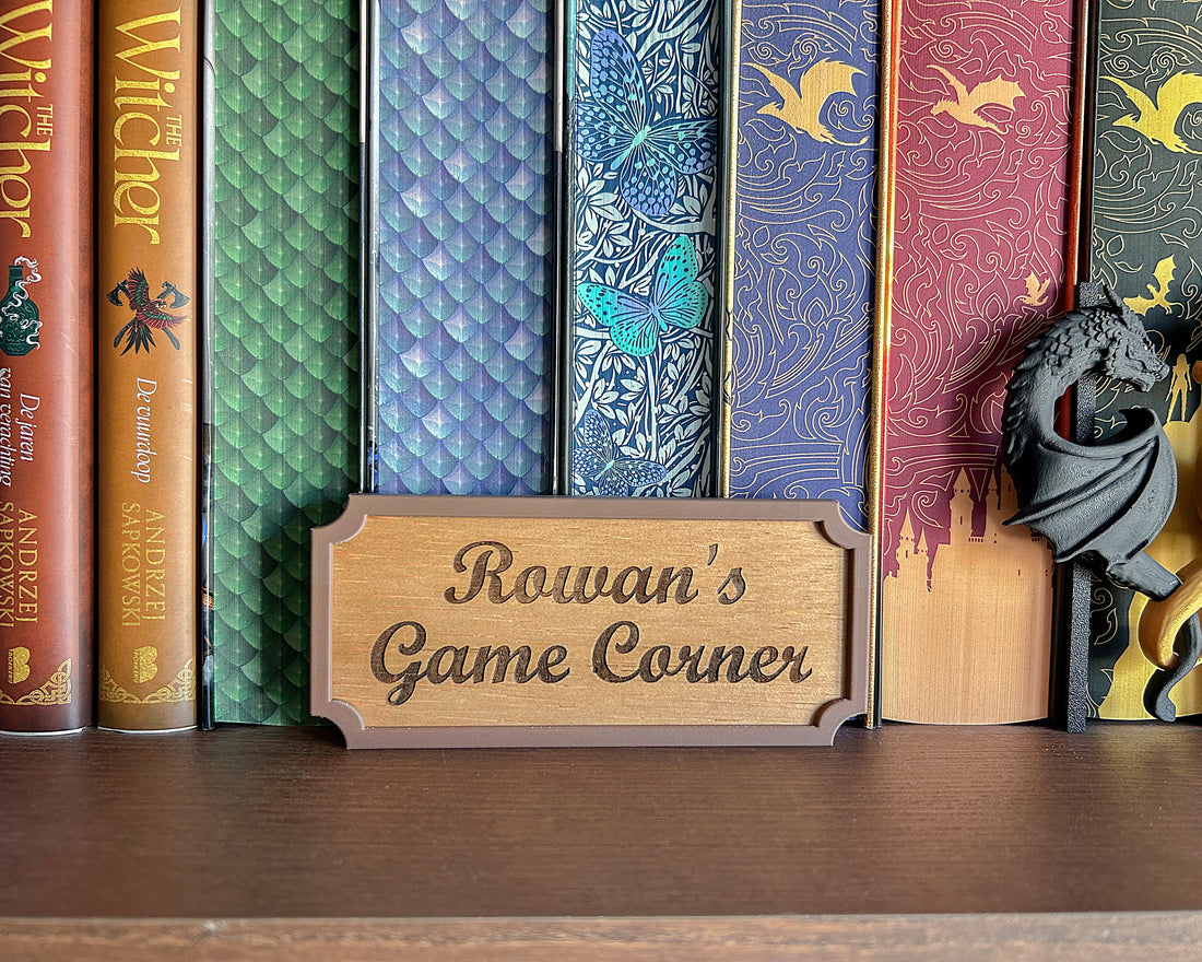 Houten Peekout Bordje - Game Corner