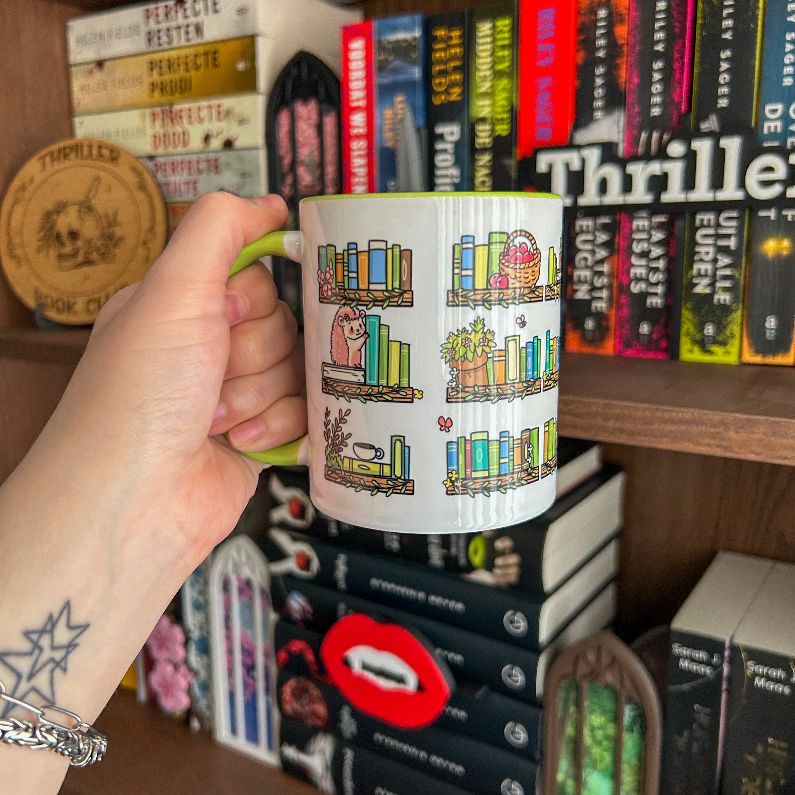 Hedgehog Tales Mug - Bookshelves