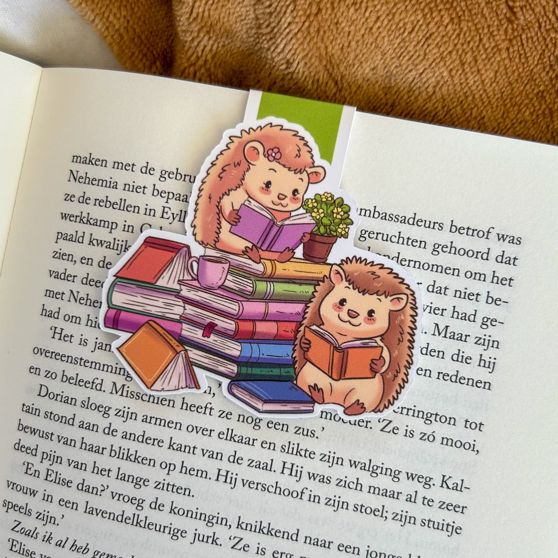 Hedgehog Tales Magnetic bookmark - Reading Stack