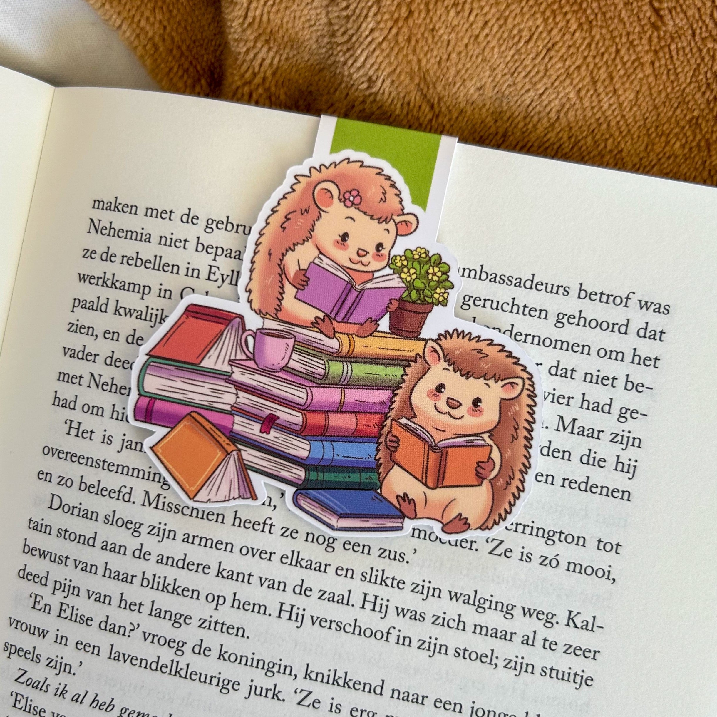 Hedgehog Tales Magnetic bookmark - Reading Stack
