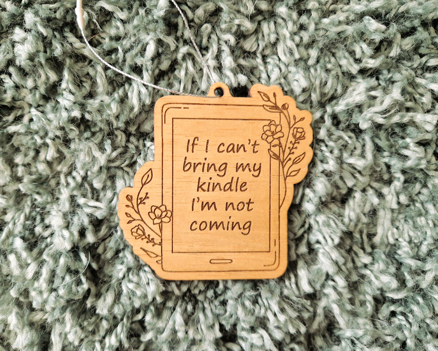 Bookish Ornament - Bring My Kindle