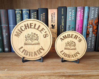 Personalizable Library Sign – GeekyWorkshop