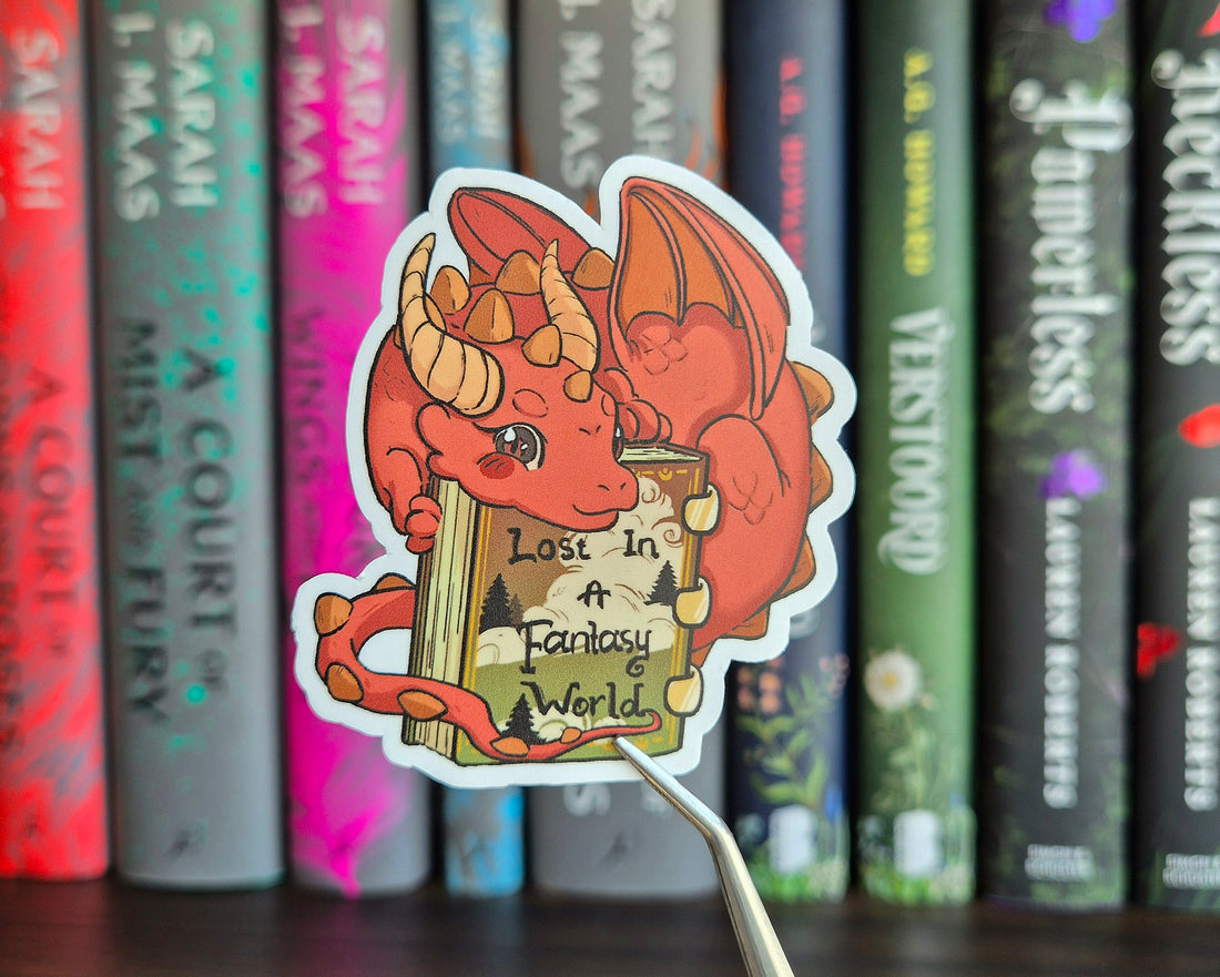 Bookish Sticker - Lost in a Fantasy world