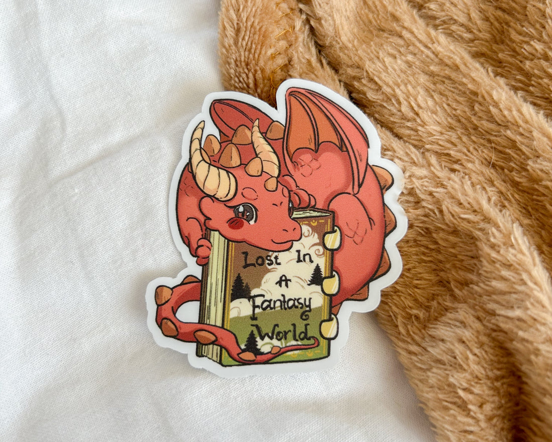 Bookish Sticker - Lost in a Fantasy world