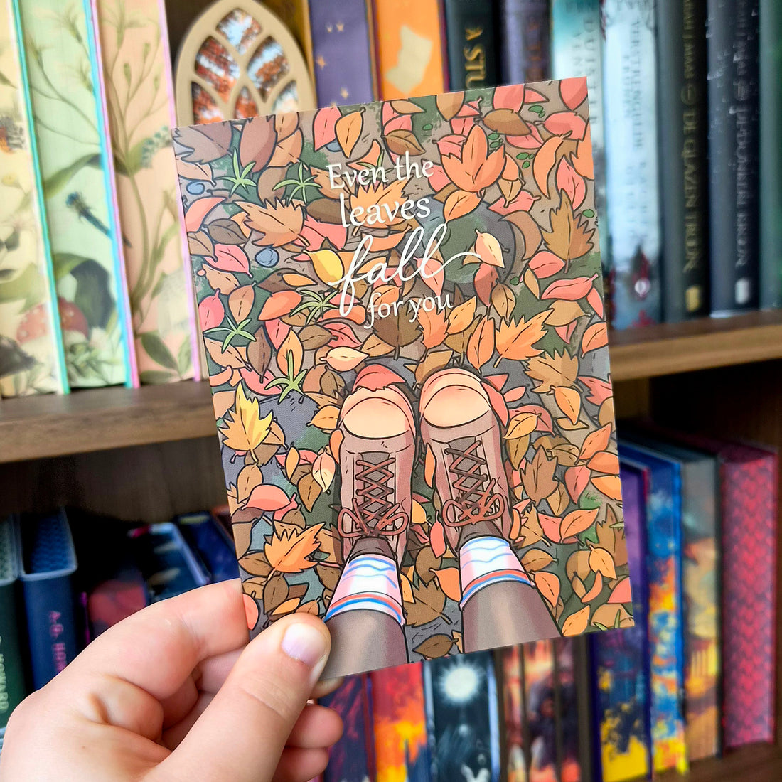 Love Card - Even the leaves fall for you
