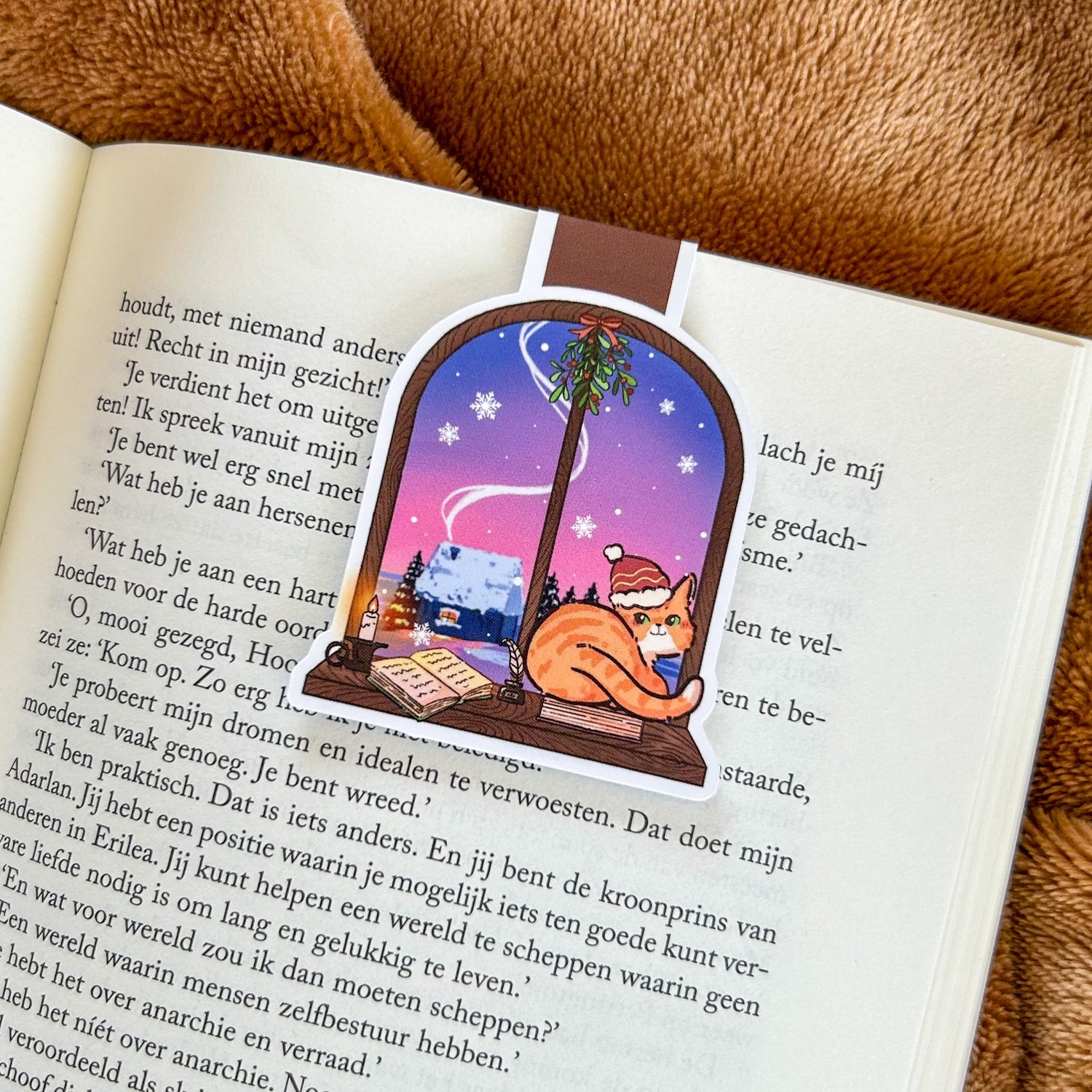 Magnetic bookmark - Winter Window