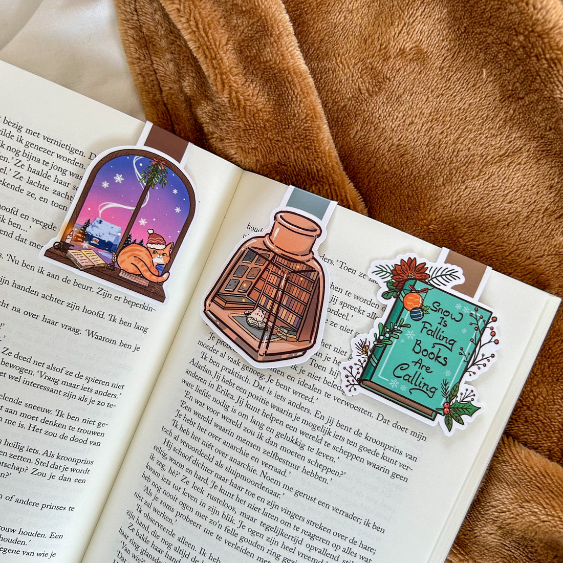 Magnetic bookmark - Winter Window