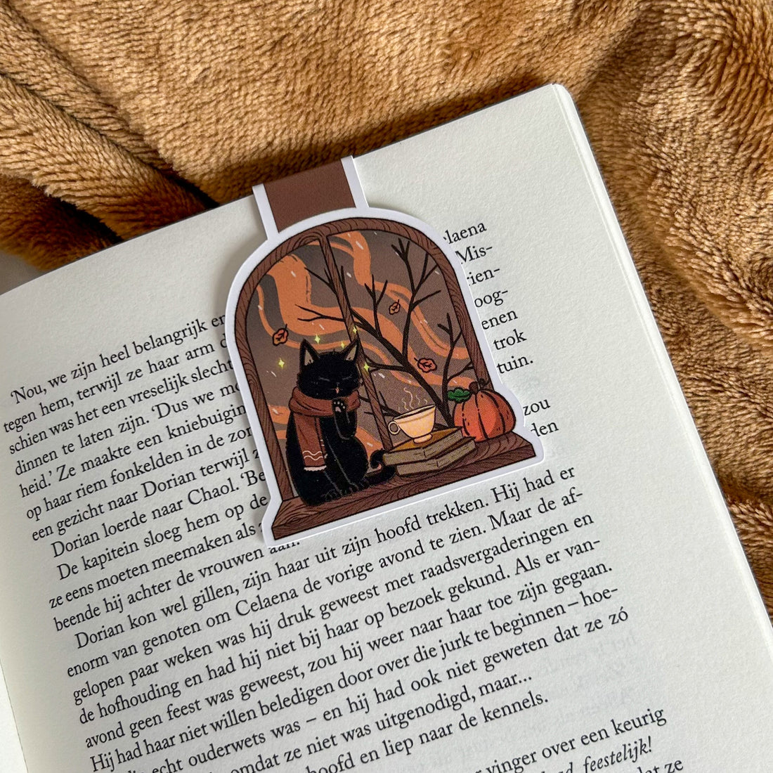 Magnetic bookmark - Autumn Window