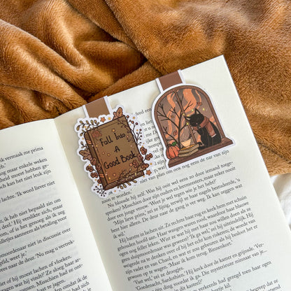 Magnetic bookmark - Fall into a good book