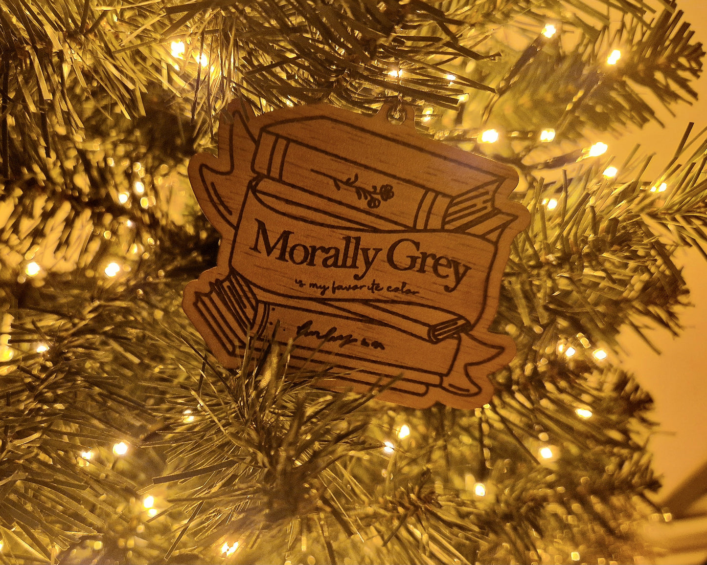 Bookish Ornament - Morally Grey