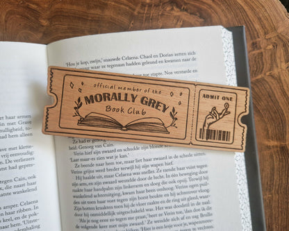 Genre Bookmark - Morally Grey Bookclub