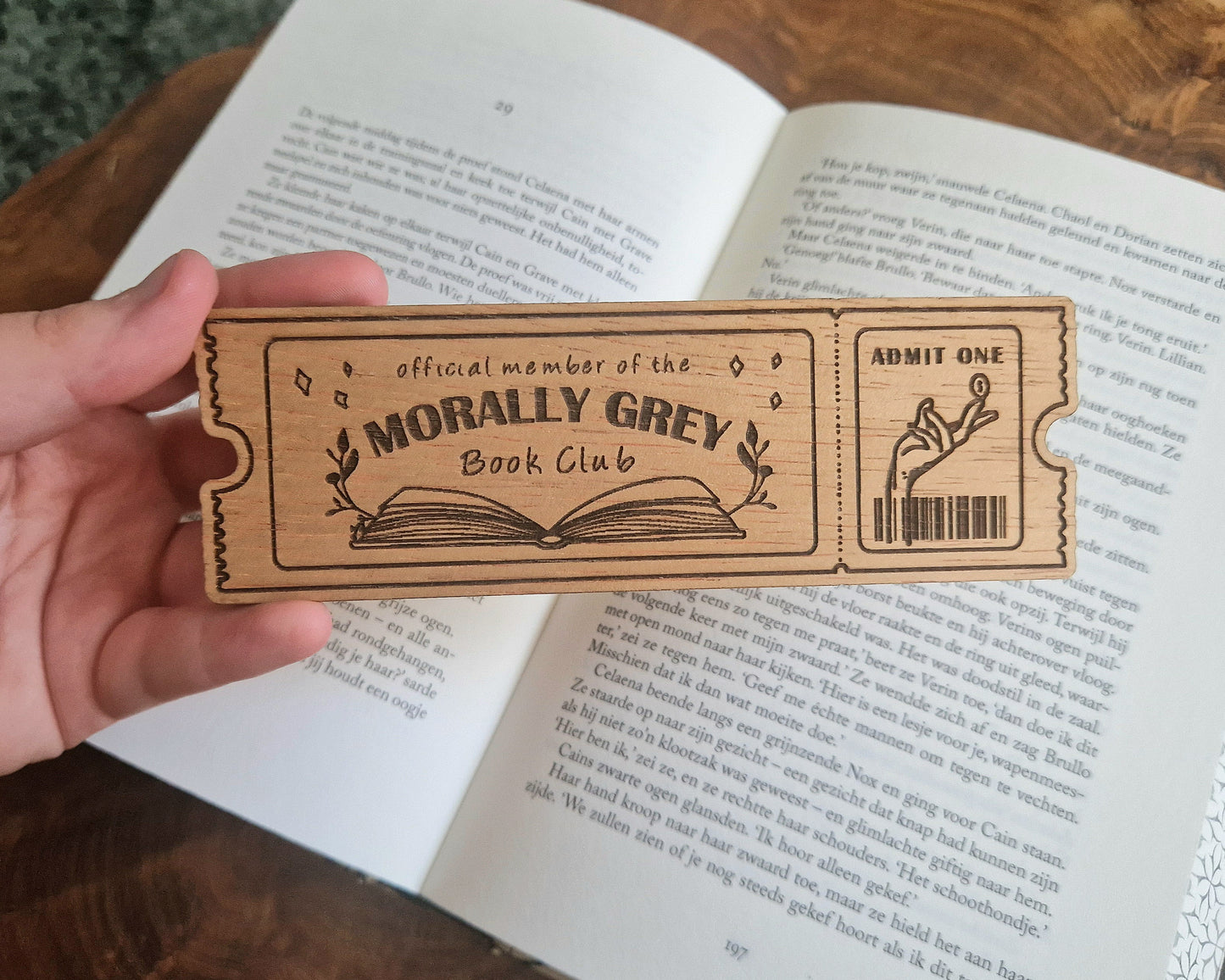 Genre Bookmark - Morally Grey Bookclub