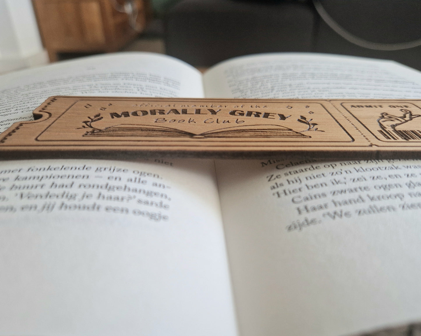 Genre Bookmark - Morally Grey Bookclub