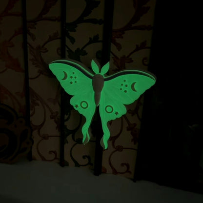 Bookshelf Peekout Sign - Luna Moth