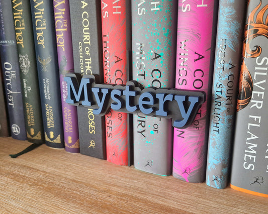 Bookshelf Peekout Sign - Mystery