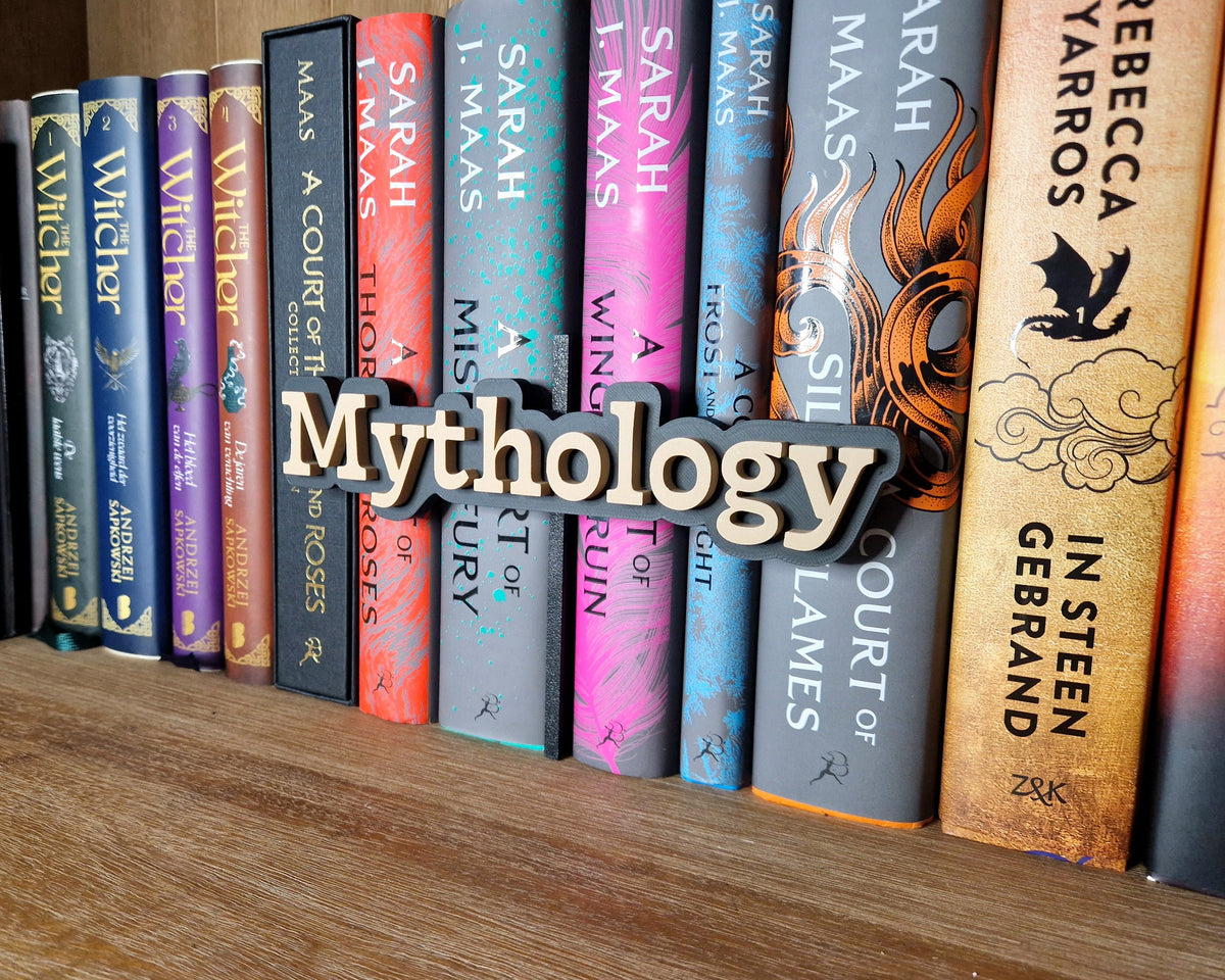 Bookshelf Peekout Sign - Mythology – GeekyWorkshop