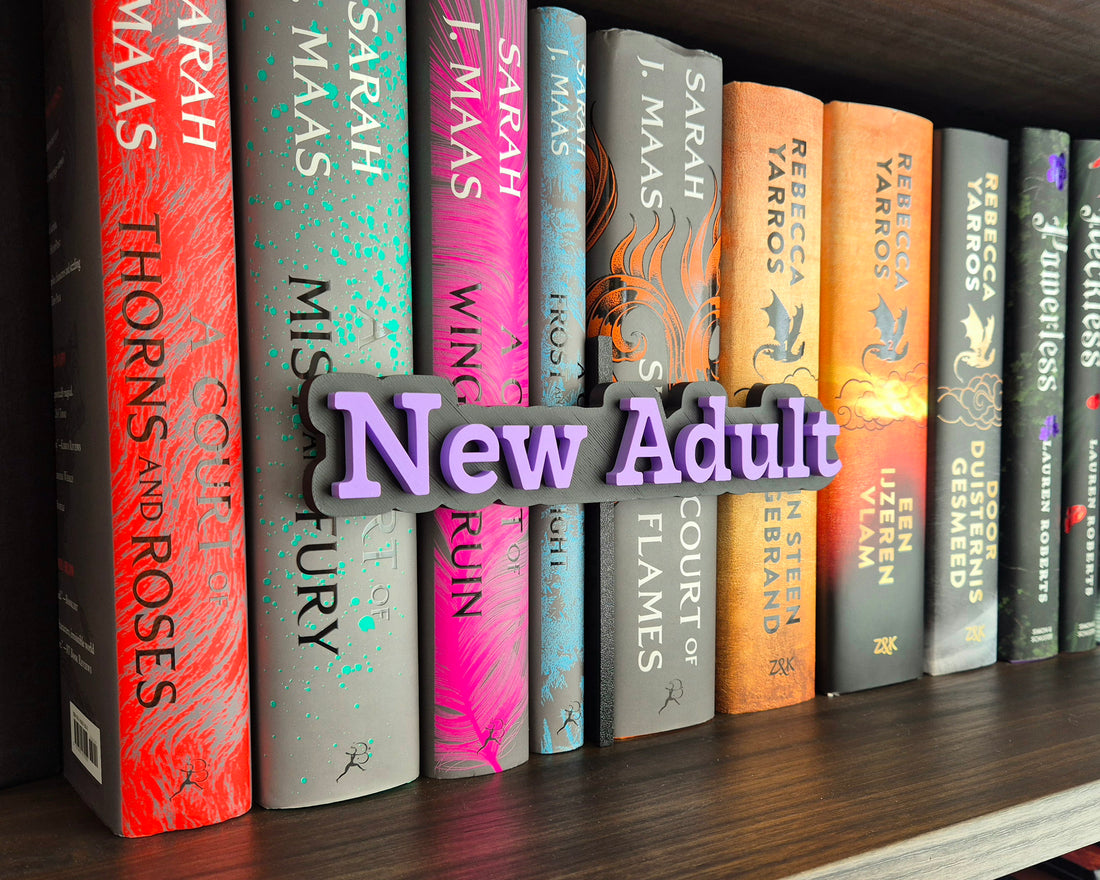 Bookshelf Peekout Sign - New Adult