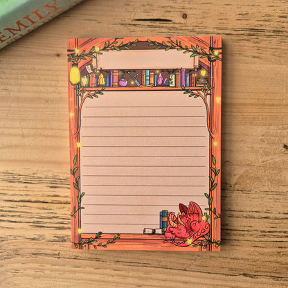 Notepad - Fantasy Bookcase