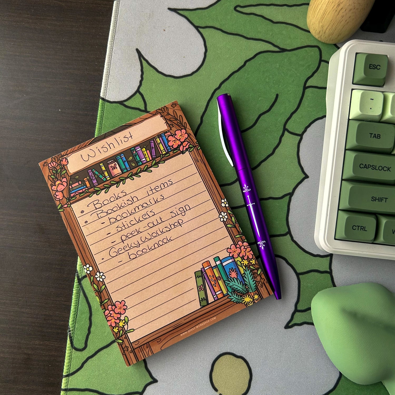 Notepad - Spring Bookcase