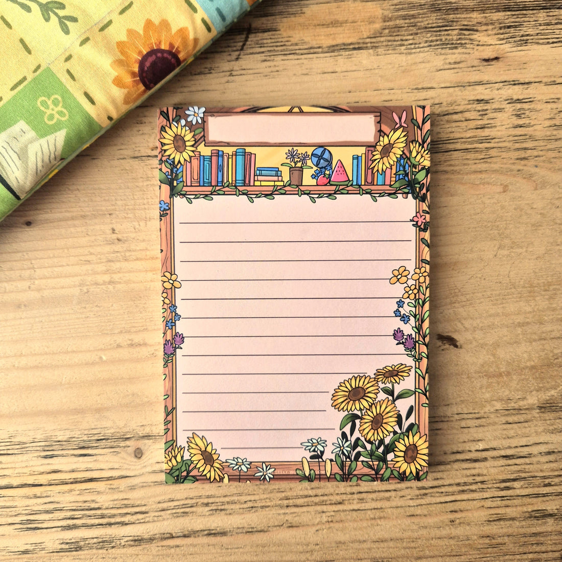 Notepad - Sunflower Bookcase
