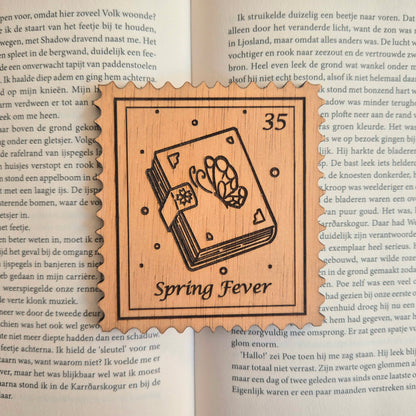 Bookish Postzegel Onderzetter - Spring Fever
