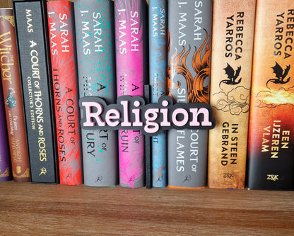 Bookshelf Peekout Sign - Religion