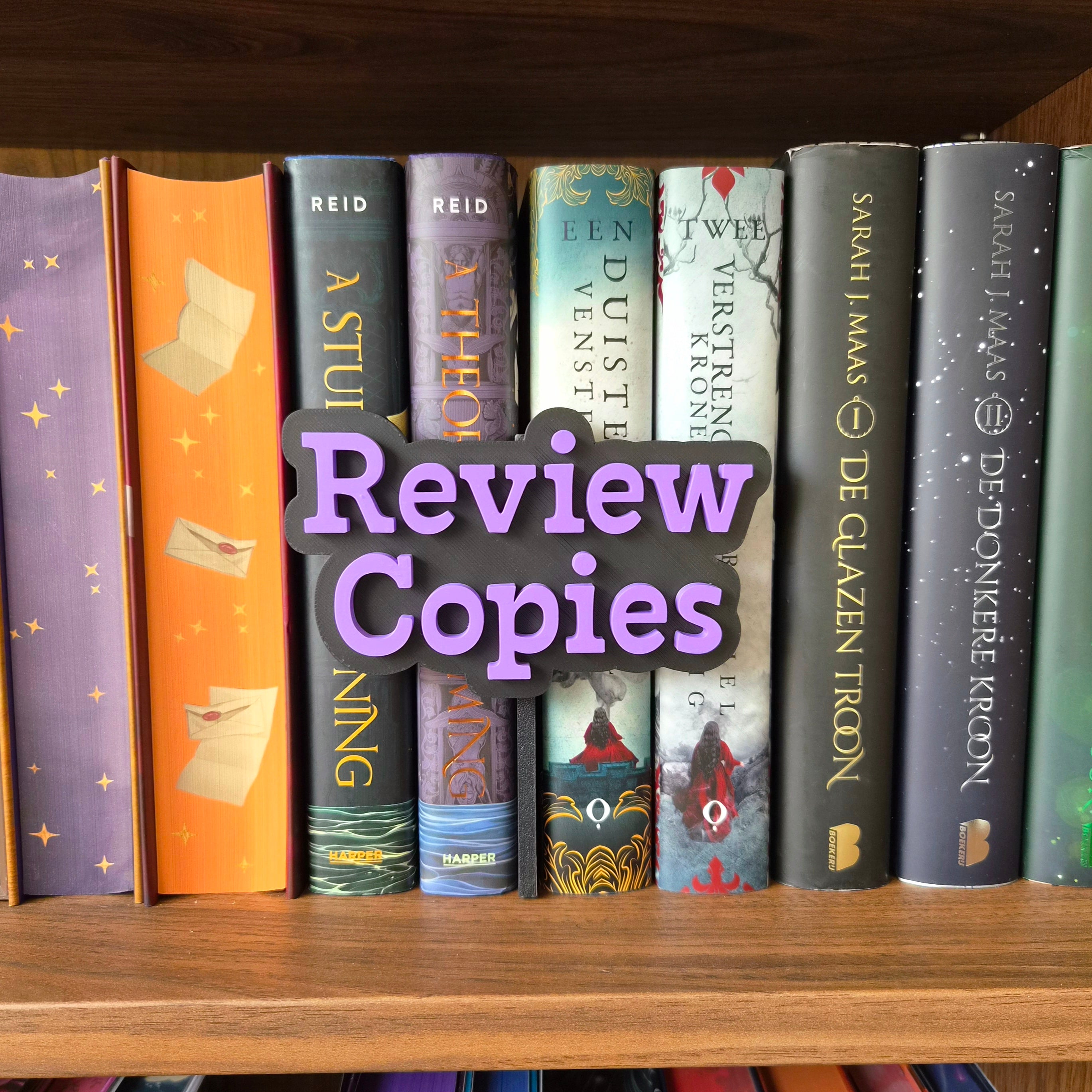 Boekenplank Peekout Bordje - Review Copies