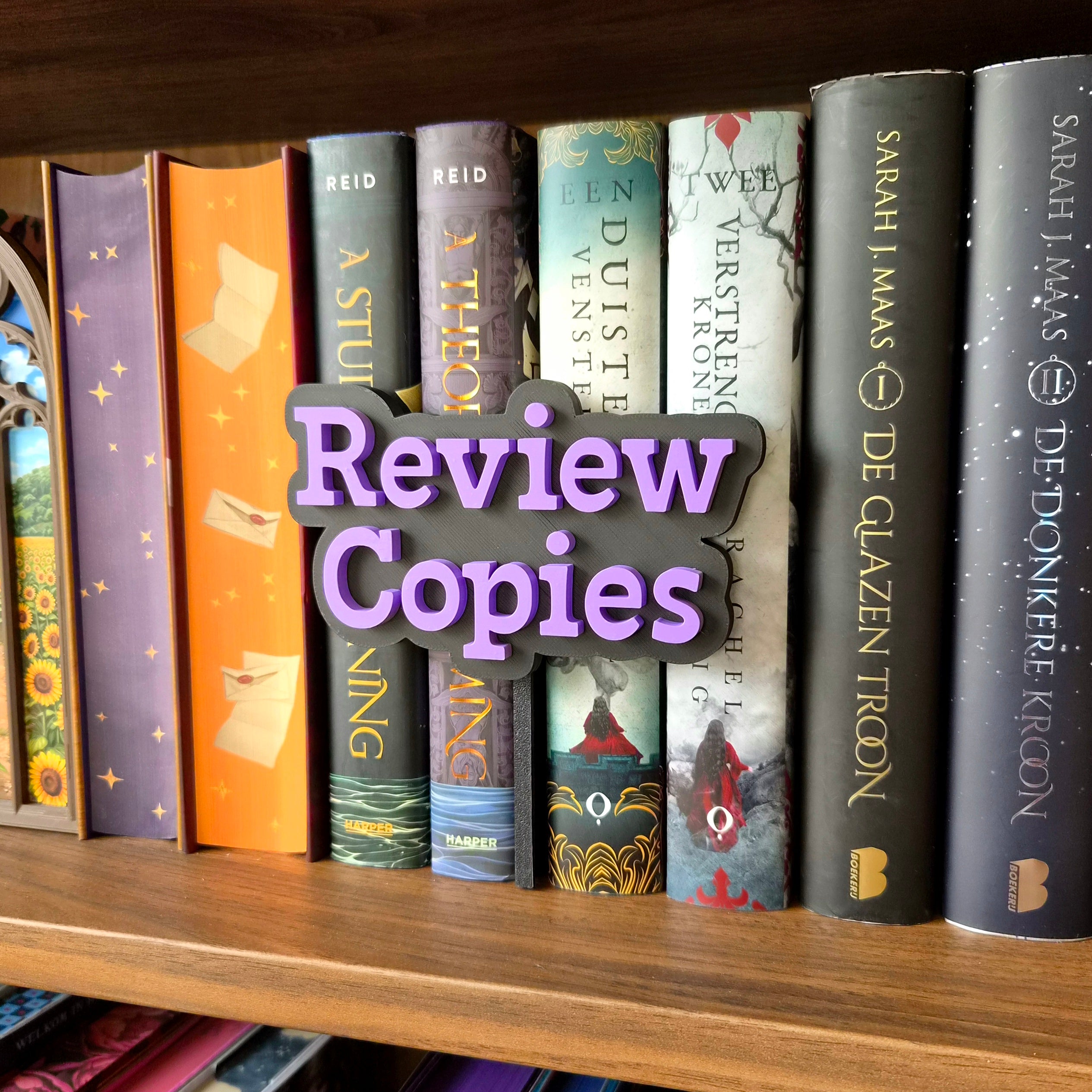 Boekenplank Peekout Bordje - Review Copies