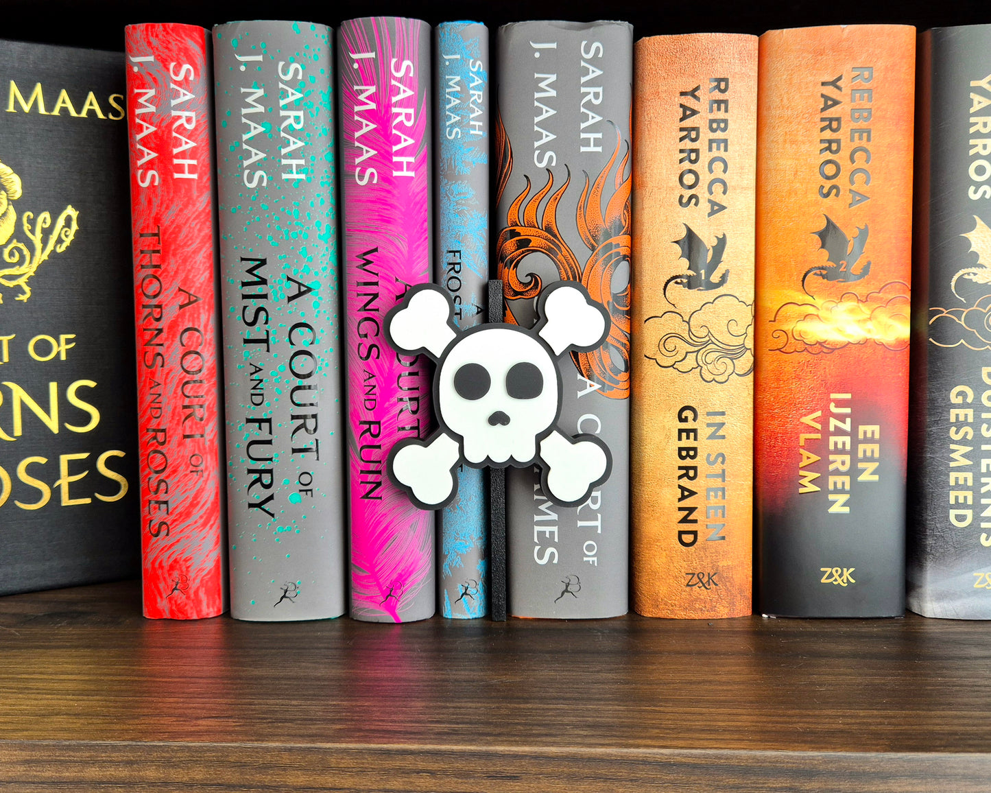 Bookshelf Peekout Sign - Skull