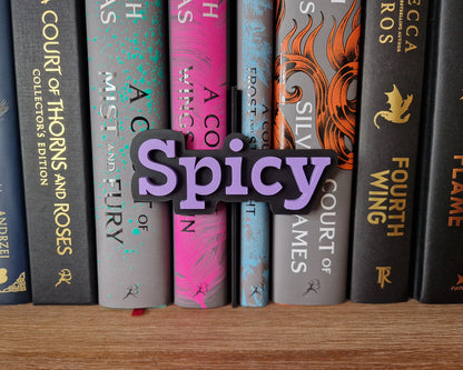 Bookshelf Peekout Sign - Spicy