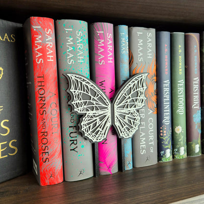 Bookshelf Peekout Sign - Spiderweb Butterfly Wings