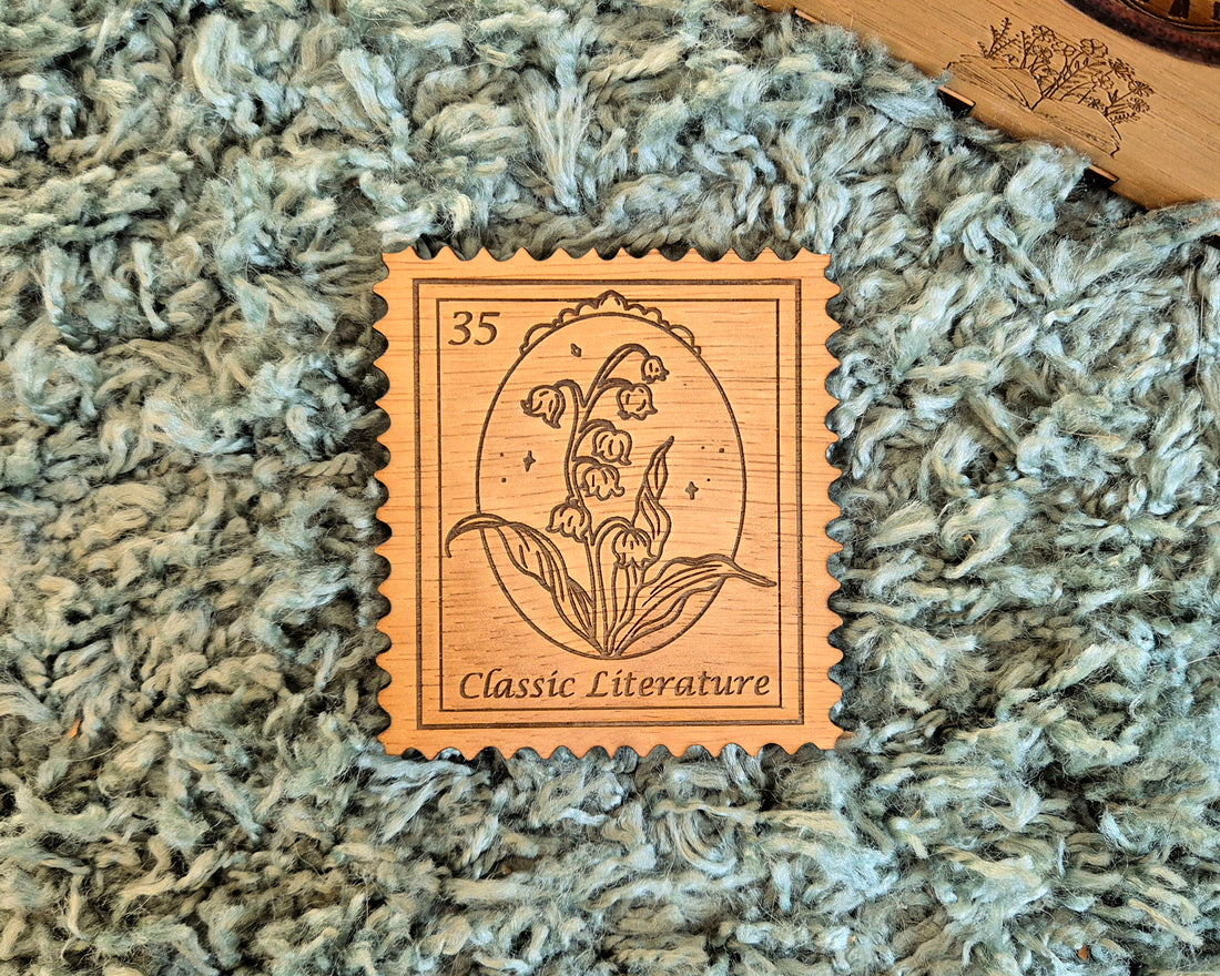 Bookish Stamp Coaster - Classic Literature