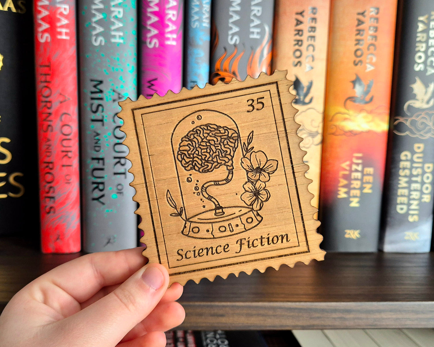 Bookish Stamp Coaster - Science Fiction